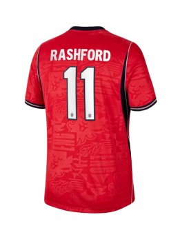 England Marcus Rashford #11 Replika Borta Kläder VM 2026 Kortärmad